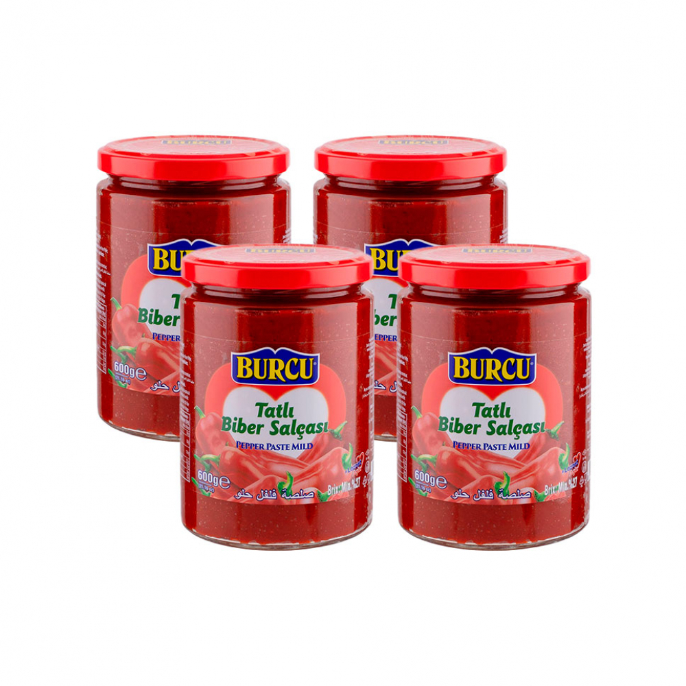 Pasta de pimiento suave Burcu (2 x 600 g / 1.32 lb)