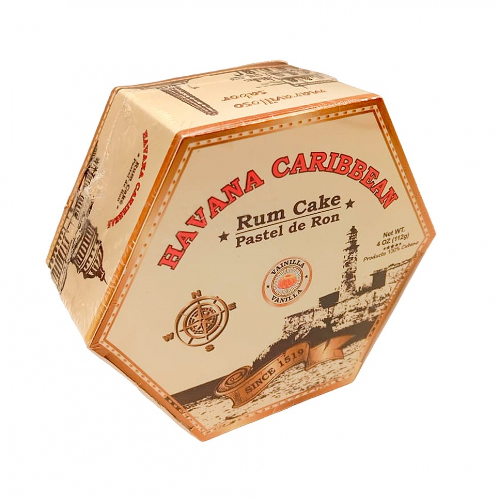 Pastel de ron sabor vainilla Havana Caribbean (112 g / 4 oz)