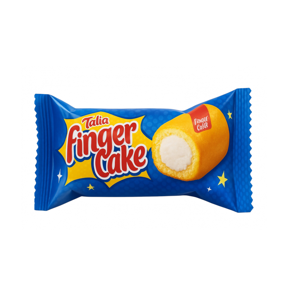 Pastelito sabor a vainilla Finger Cake (25 g)