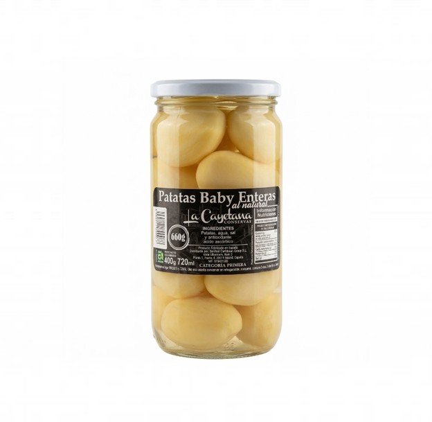 Patata Baby Entera al Natural (660g) LA CAYETANA