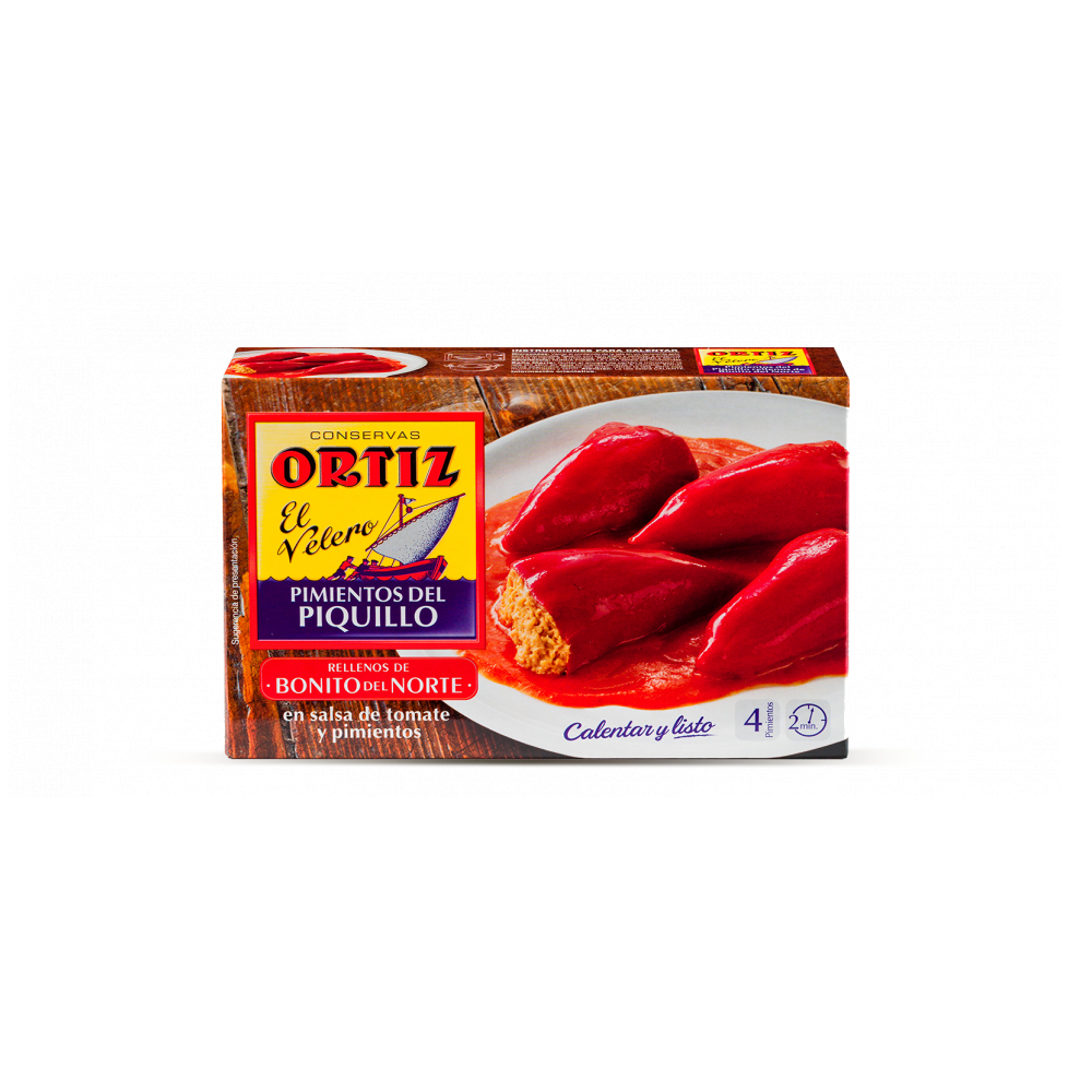 Pimientos del piquillo rellenos de bonito Ortiz (300 g / 10.58 oz)