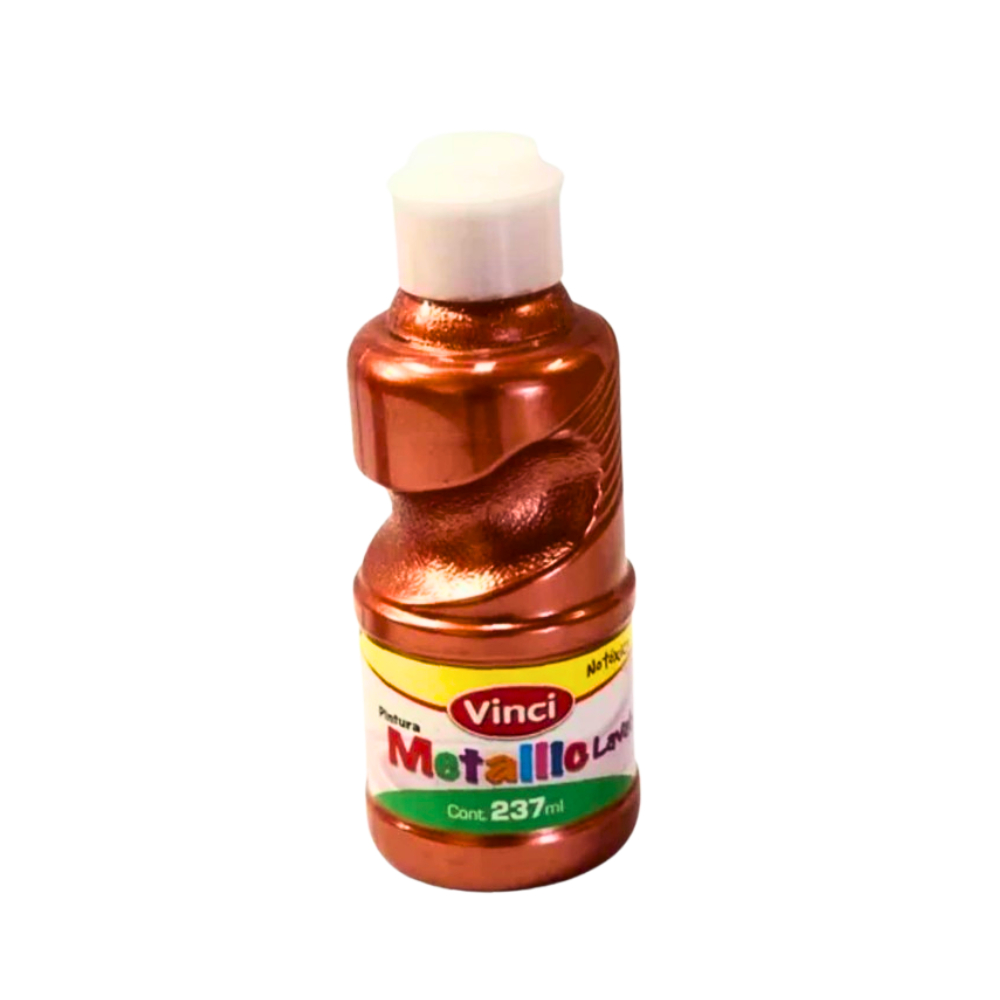 Pintura cobre para dedos, lavable y no tóxico Vinci (237 ml / 8.3 fl.oz)