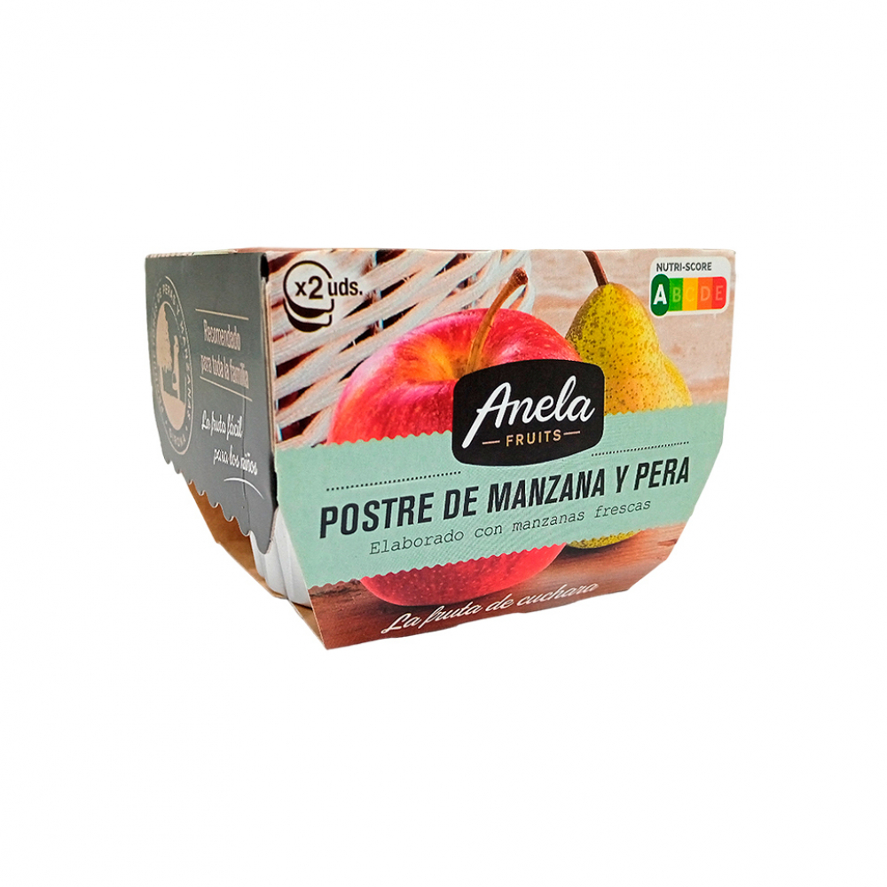 Postre - compota - de manzana y pera Anela Fruits (200 g / 7.05 oz)