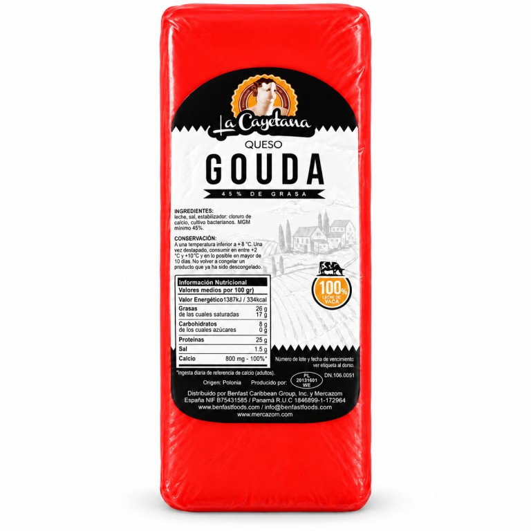 Queso Gouda (3kg aprox.) LA CAYETANA