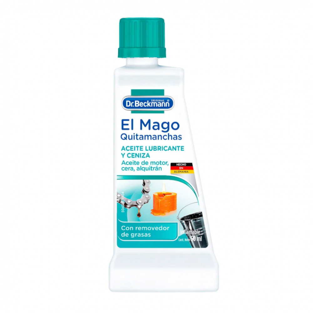 Quitamanchas de aceite lubricante y ceniza El Mago Dr. Beckmann (50 ml)