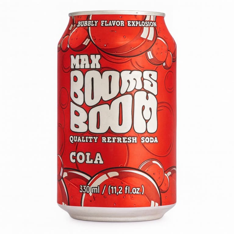 Refresco de Cola en Lata (33cl) MAX BOOMS BOOM