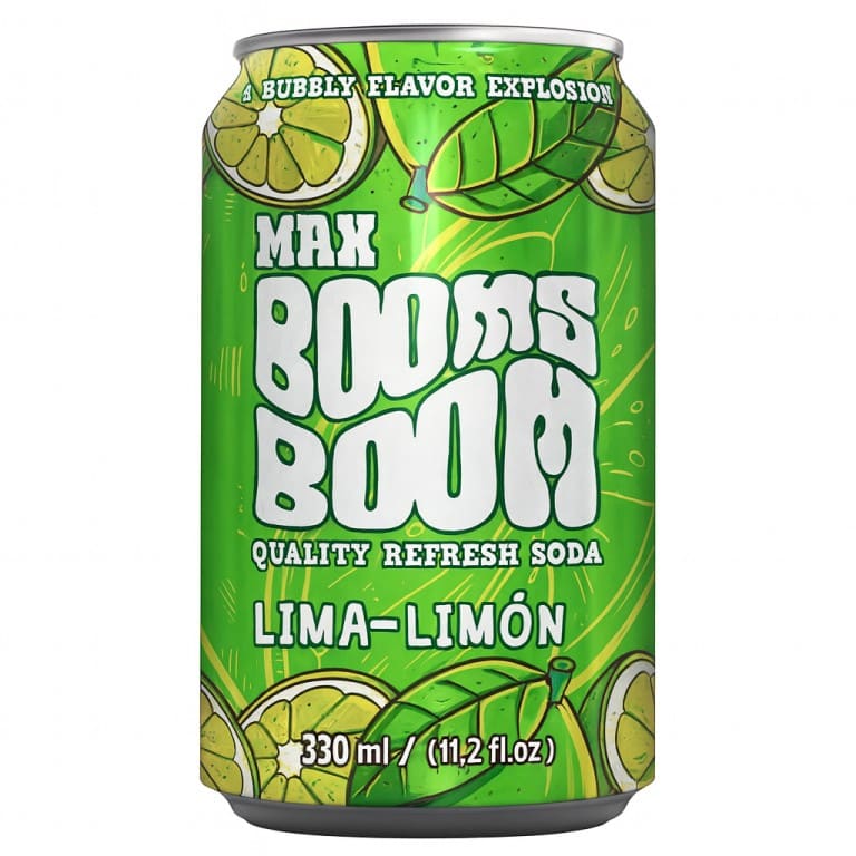 Refresco de Lima-Limón en Lata (33cl) MAX BOOMS BOOM