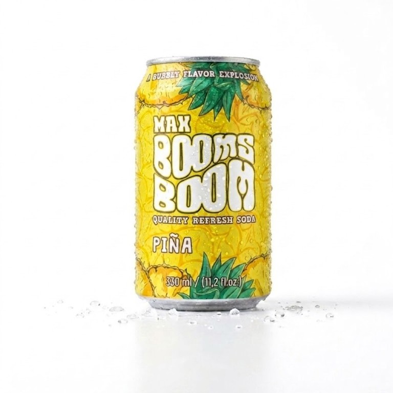 Refresco de Piña en Lata (33cl) MAX BOOMS BOOM