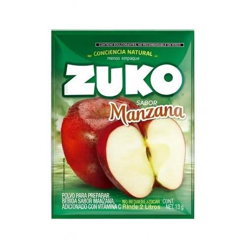 Refresco en Polvo de 2 Litros Sabor Manzana (8x13g) ZUKO