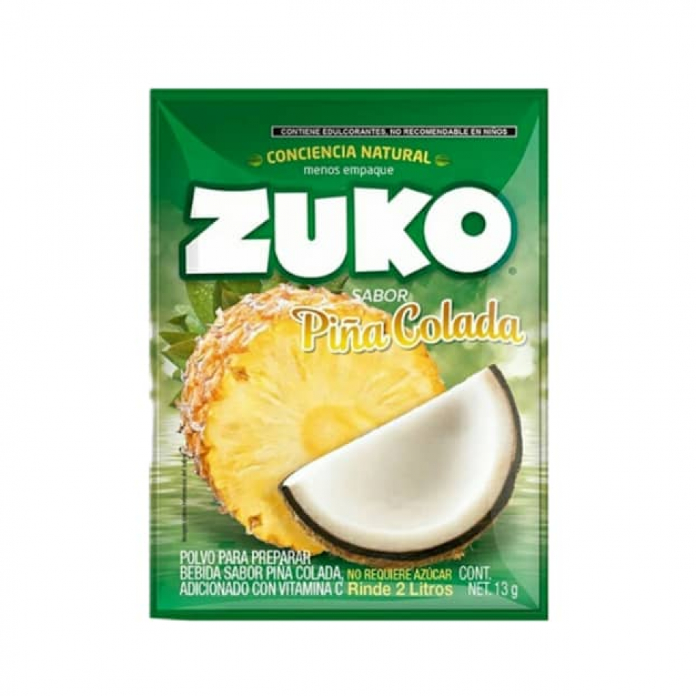 Refresco instantáneo con sabor a piña colada Zuko (13 g)
