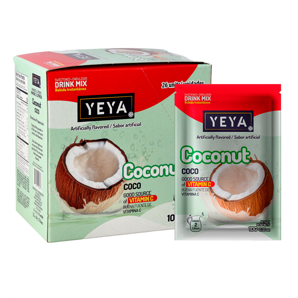Refresco instantáneo sabor coco Yeya (10 x 10 g)