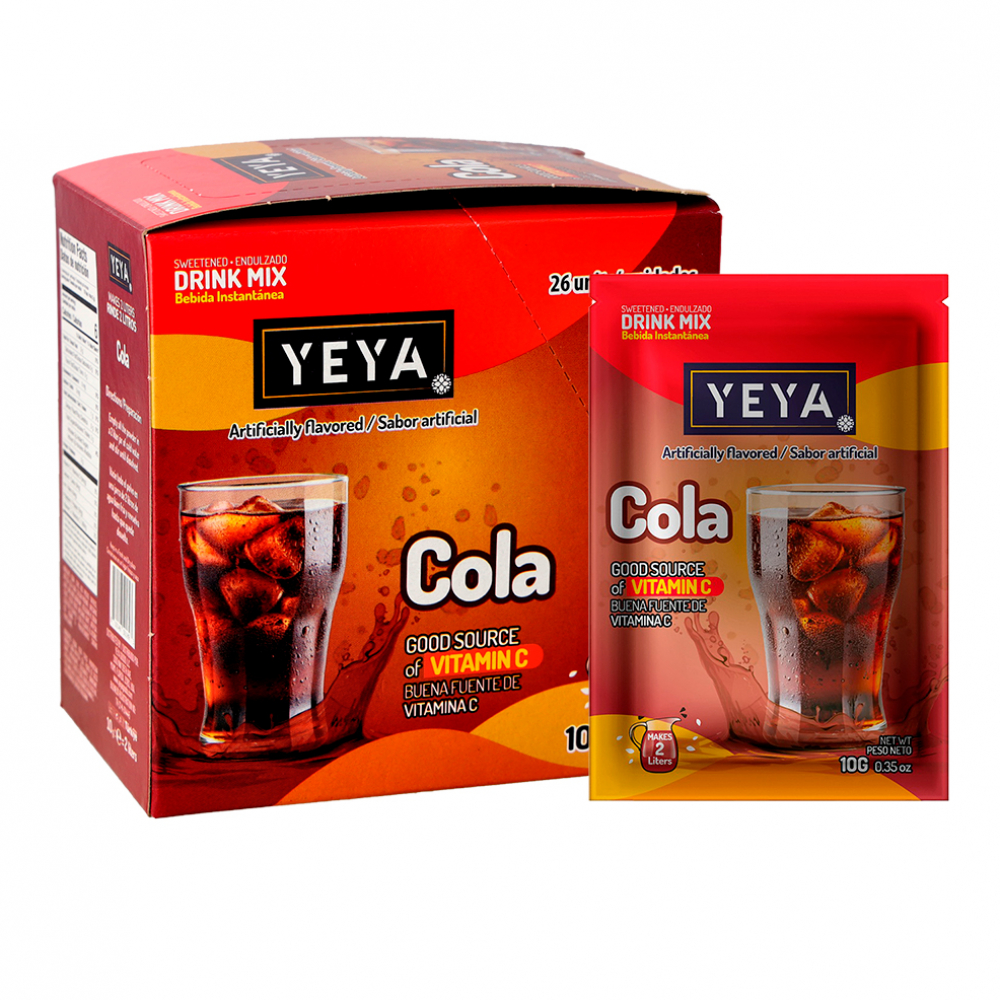Refresco instantáneo sabor cola Yeya (26 x 10 g)