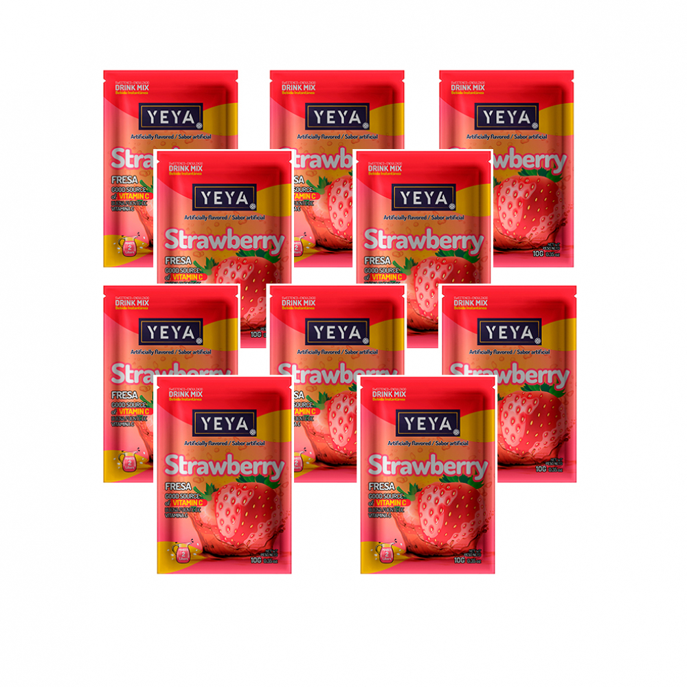Refresco instantáneo sabor fresa Yeya (10 x 10 g)