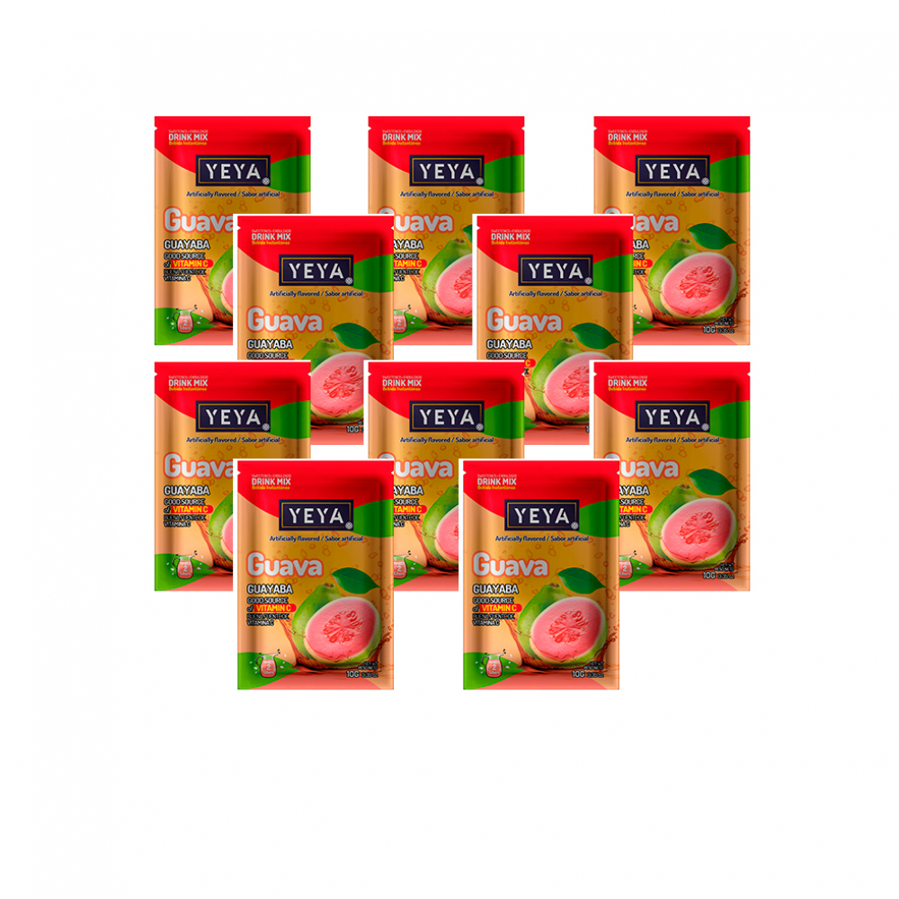 Refresco instantáneo sabor guayaba Yeya (10 x 10 g)