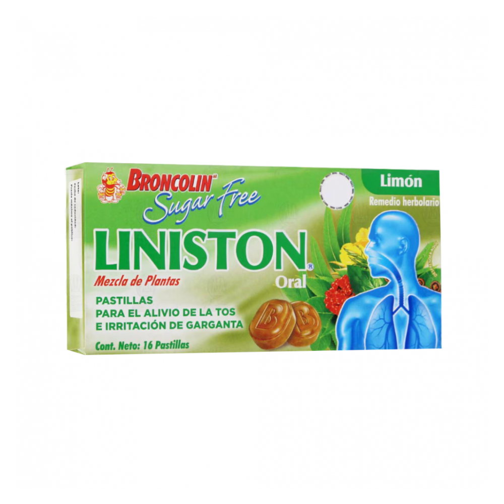 Remedio herbolario mezcla de plantas con Limón Liniston (16 pastillas)