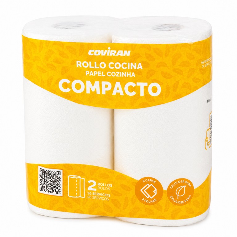 Rollo de Papel de Cocina 2 Capas (2u) COVIRAN