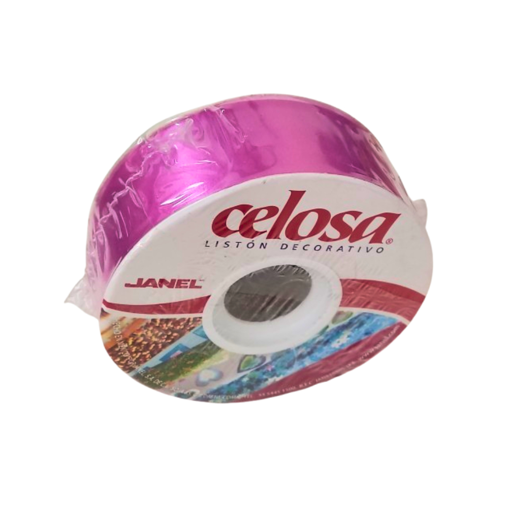 Rollo de listón decorativo color rosado Celosa Janel