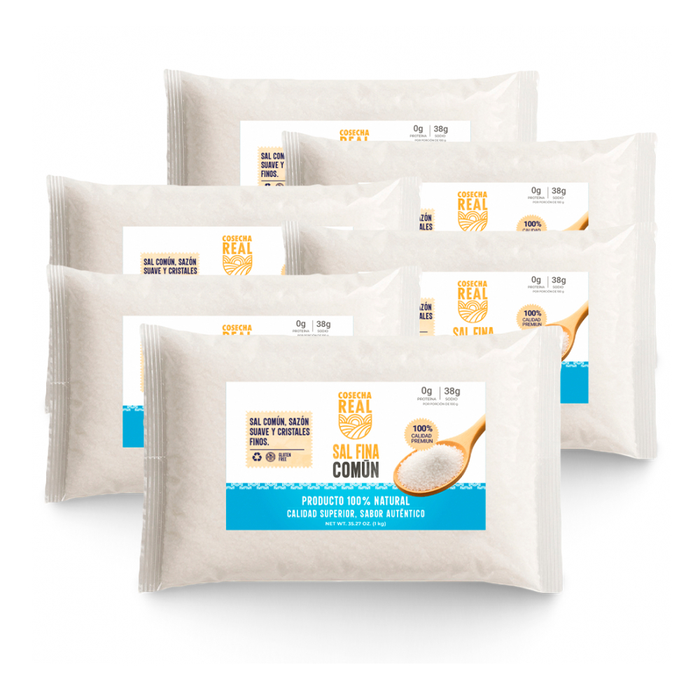 Sal fina común Cosecha Real (5 x 1 kg / 2.2 lb)