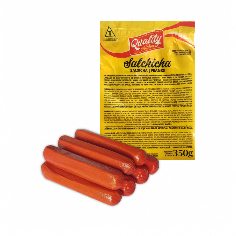 Salchicha de pollo Quality Chicken (350 g / 12.35 oz)