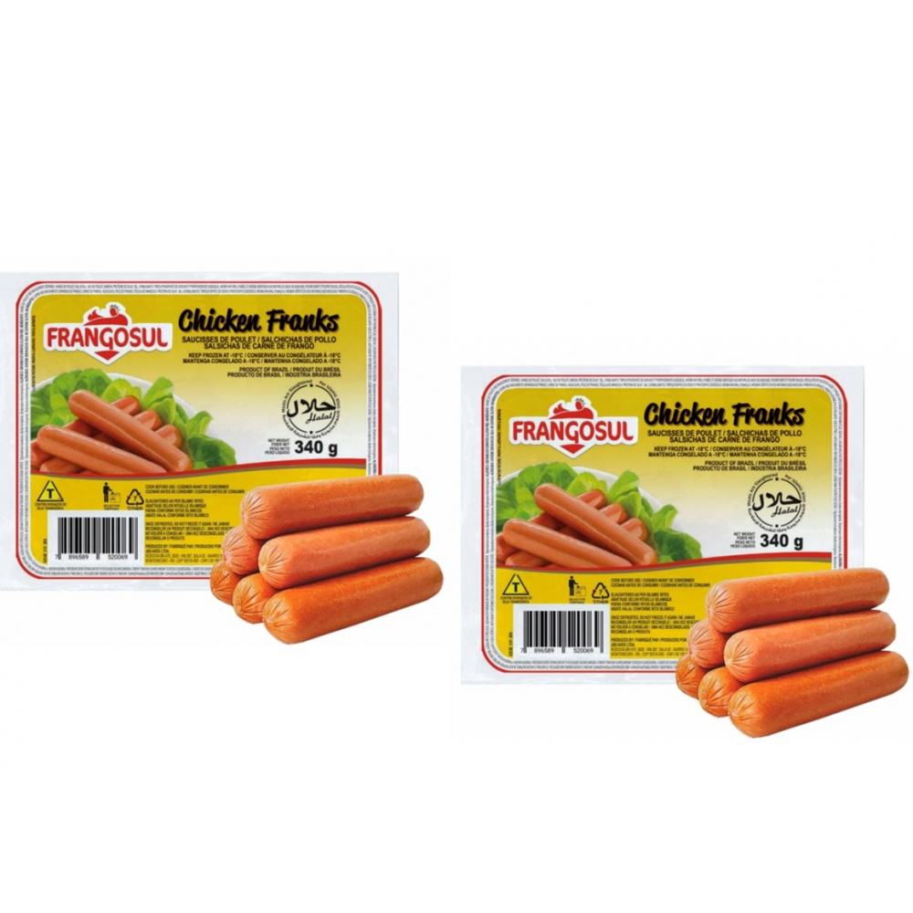 Salchichas de pollo Frangosul (2 x 340 g / 11.99 oz)