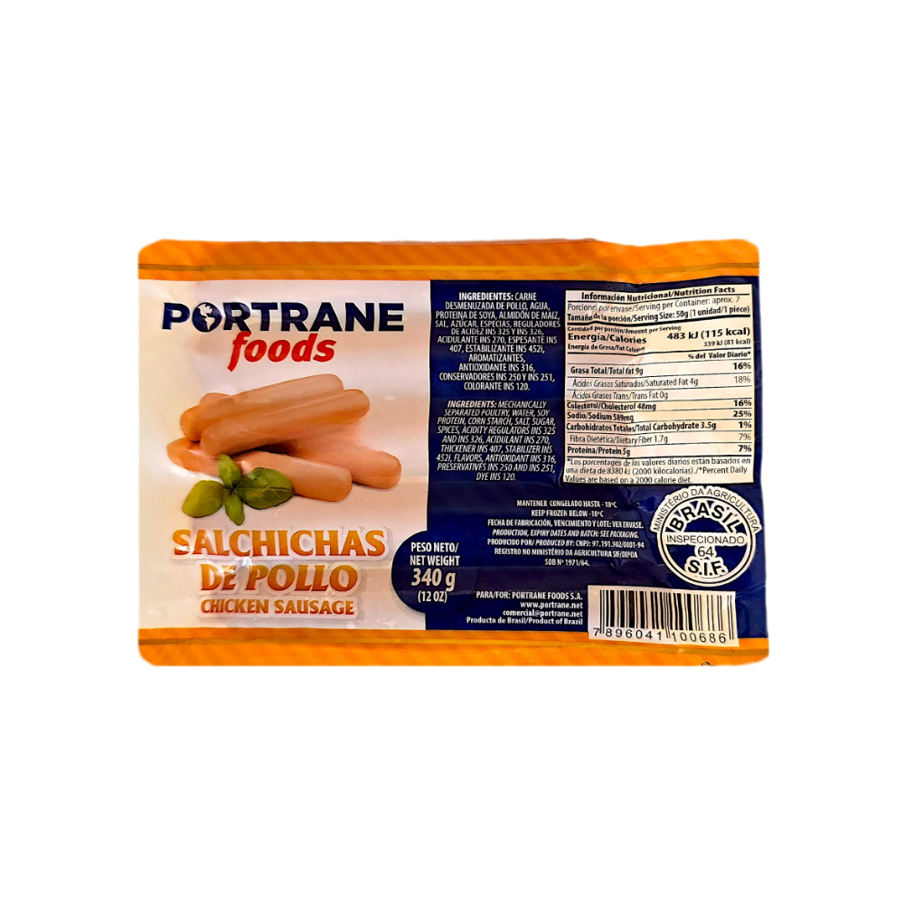 Salchichas de pollo Portrane foods (340 g / 12 oz)