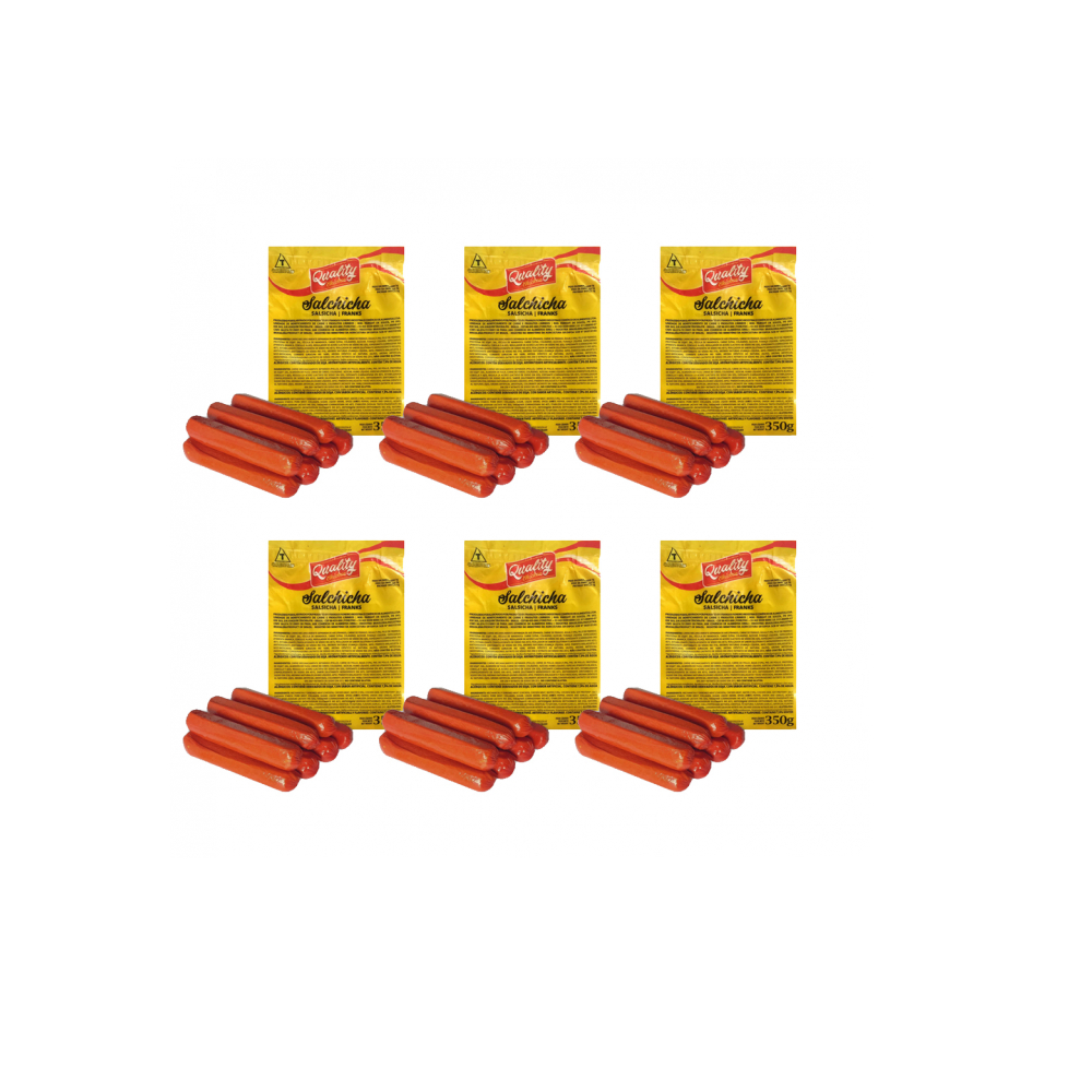 Salchichas de pollo (6 X  350 g / 12.35 oz)