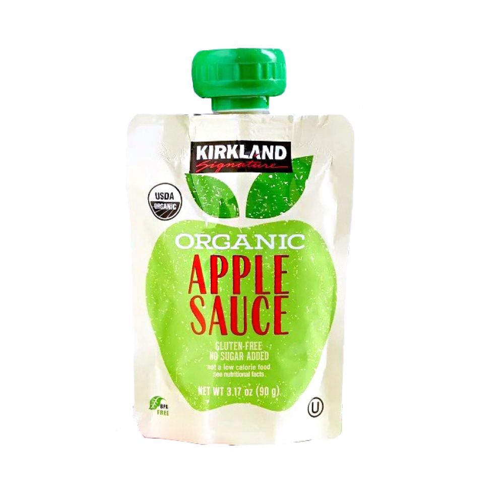 Salsa de manzana orgánica Kirkland (90 g / 3.17)