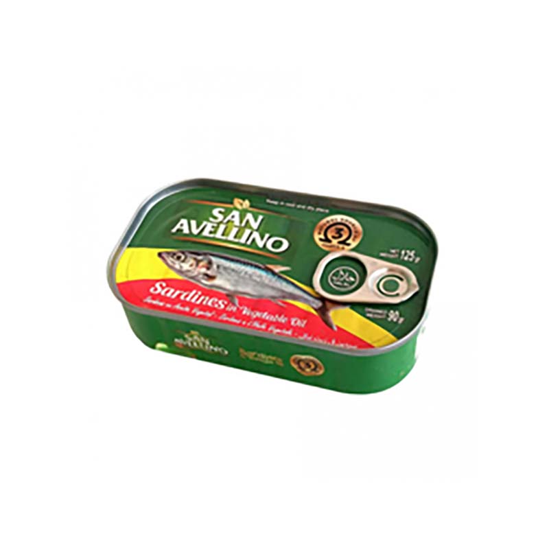 Sardinas en Aceite Vegetal (125 g) SAN AVELLINO