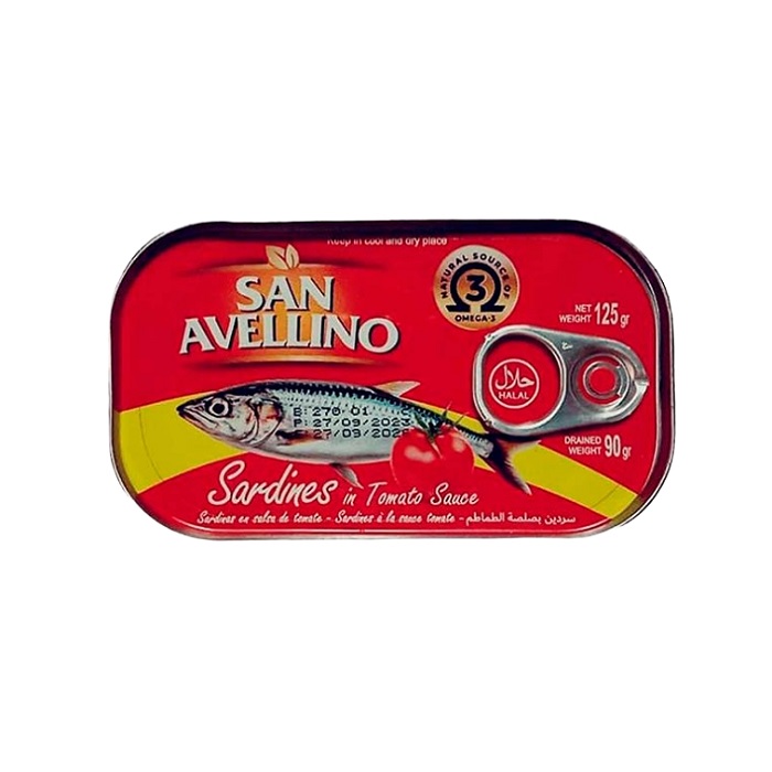 Sardinas en Salsa de Tomate (125 g) SAN AVELLINO