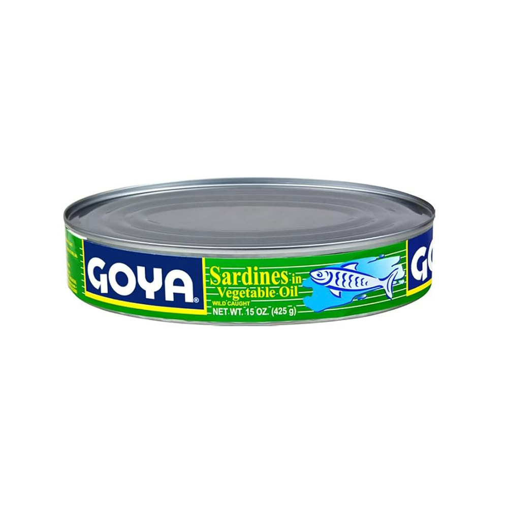 Sardinas en aceite vegetal Goya (425 g / 15 oz)
