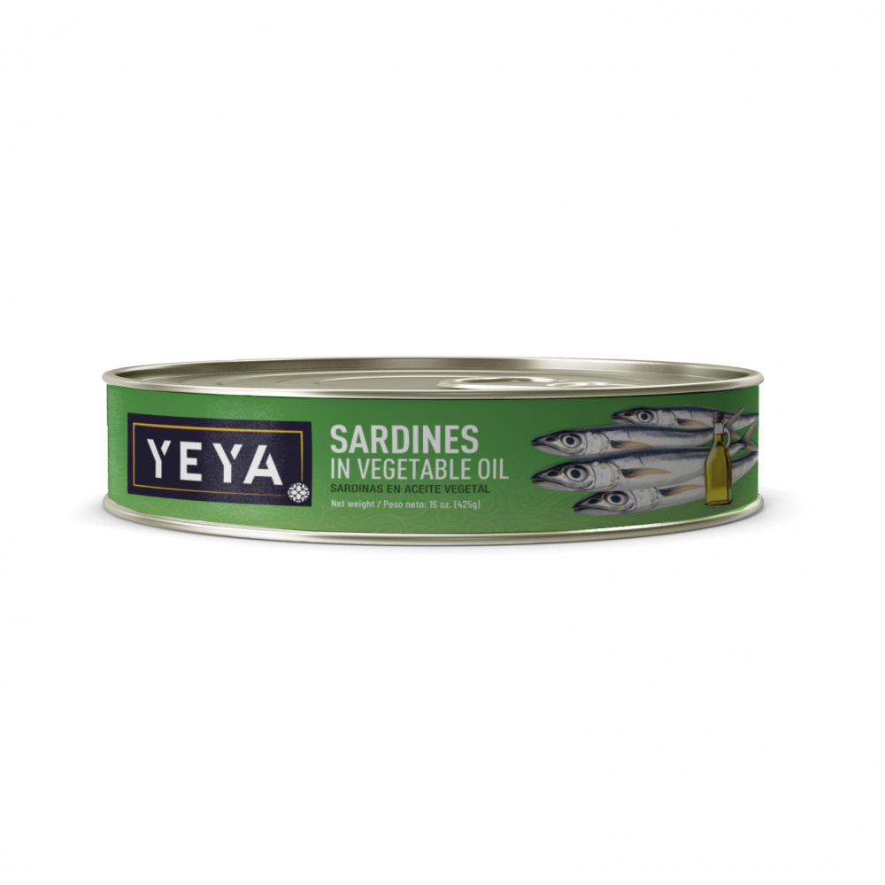 Sardinas en aceite vegetal Yeya (425 g / 15 oz)
