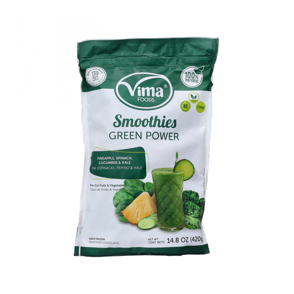 Smoothies de piña, espinacas, pepino y kale Vima Foods (420 g / 14.8 oz)