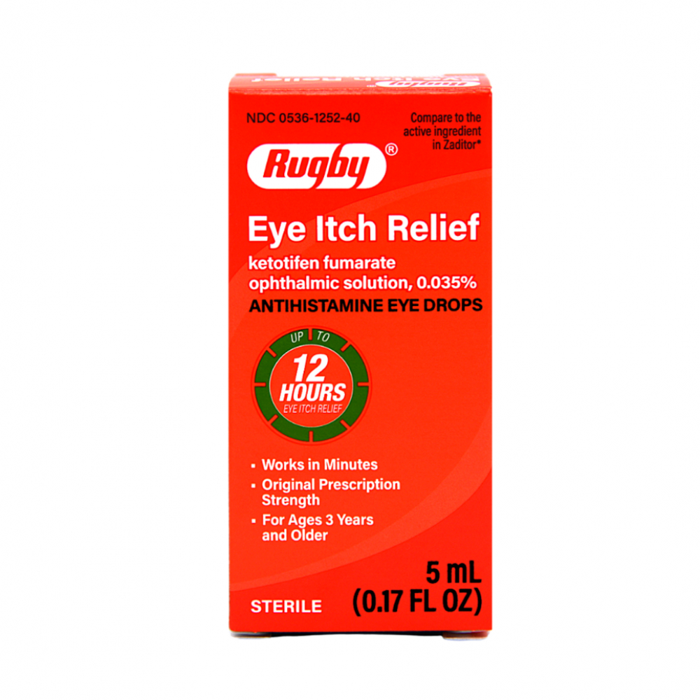 Solución oftálmica de fumarato de ketotifeno 0.035% Rugby (5 ml)