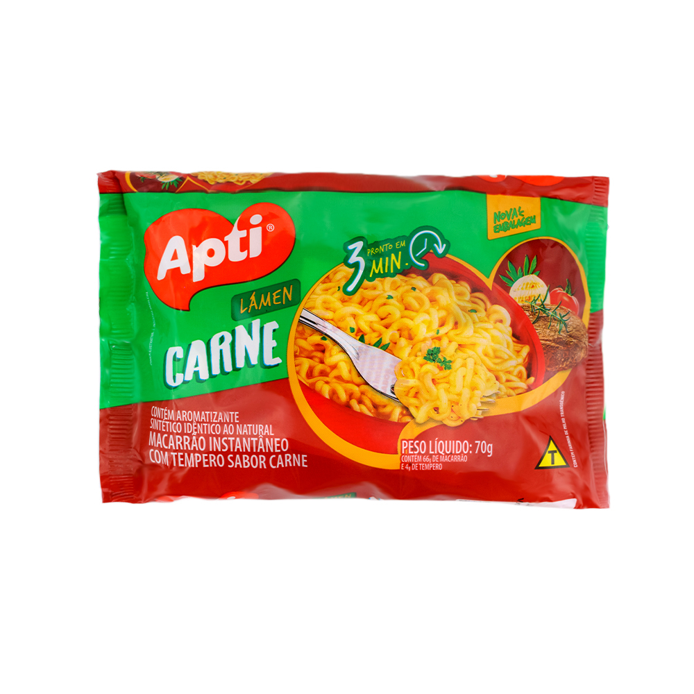 Sopa de fideos sabor carne Apti (70 g / 2.47 oz)