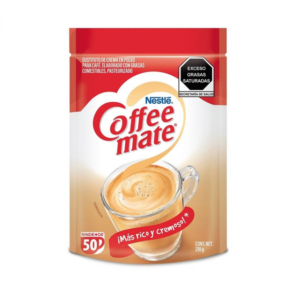 Sustituto de crema en polvo para café Coffee Mate Nestle (210 g / 7.40 oz)