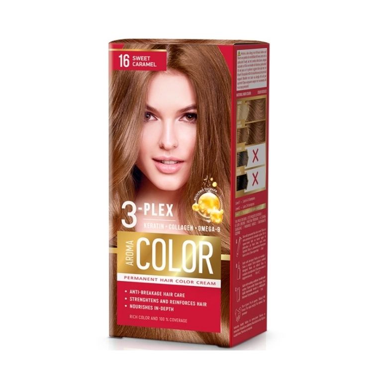 Tinte para el Cabello Caramelo Dulce 16 (45ml) AROMA COLOR