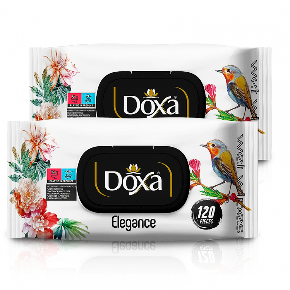 Toallitas húmedas Doxa Elegance (2 x 120 U)