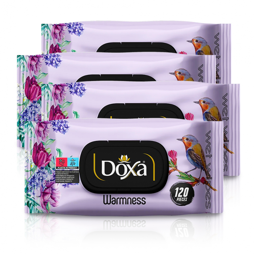 Toallitas húmedas con aroma cálido Doxa (2 x 120 U)