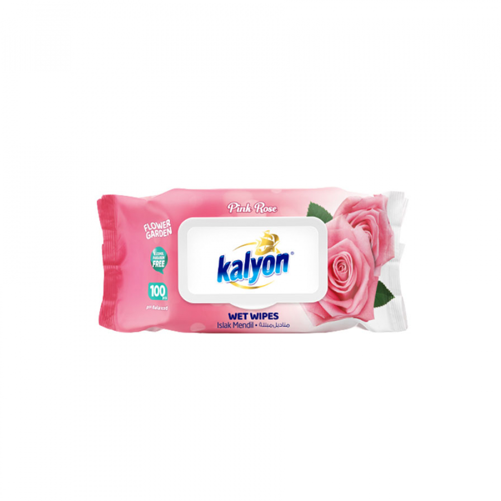 Toallitas húmedas rosa rosada Kalyon (120 U)