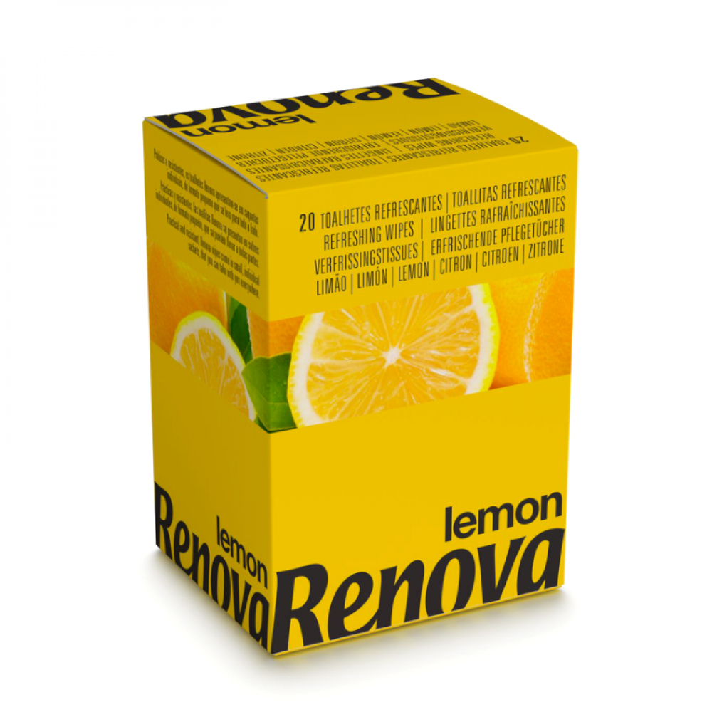 Toallitas refrescantes con aroma a limón Renova (20 U)