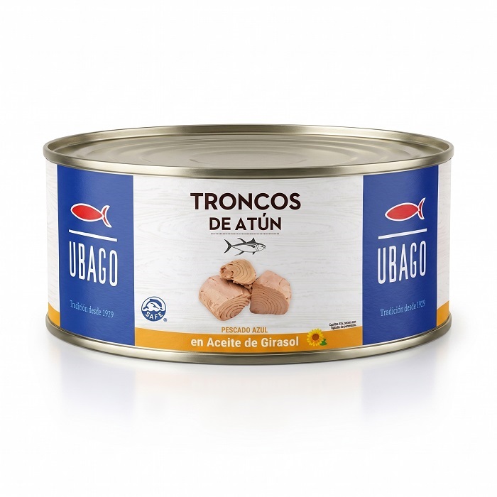 Troncos de Atún en Aceite de Girasol (950g) UBAGO