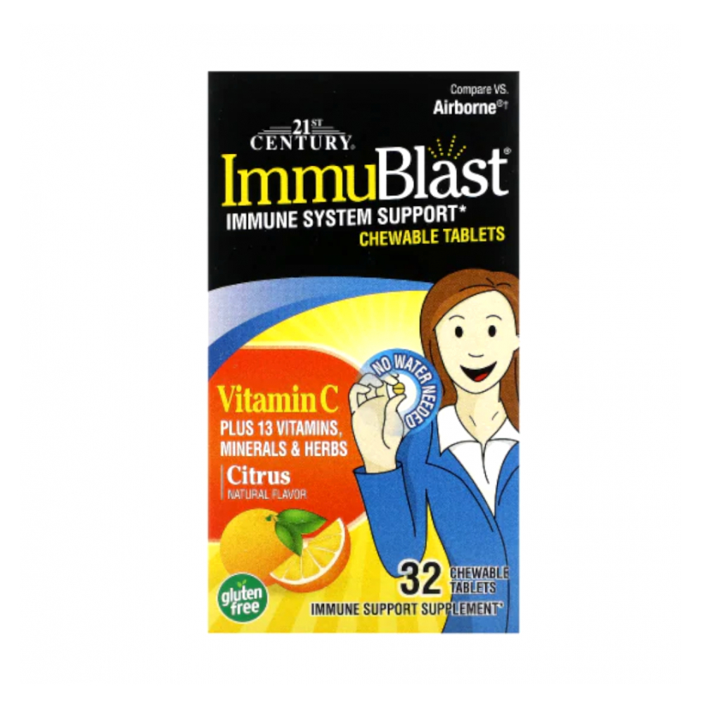 Vitamina C + 13 vitaminas + Minerales + Hierbas cítricas 21st Century (32 tabletas)