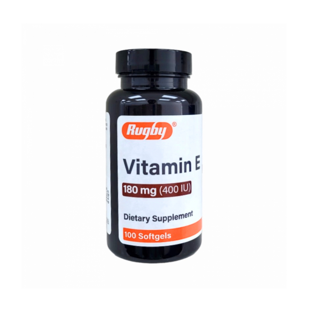 Vitamina E 180 mg (400 IU) Rugby (100 cápsulas)