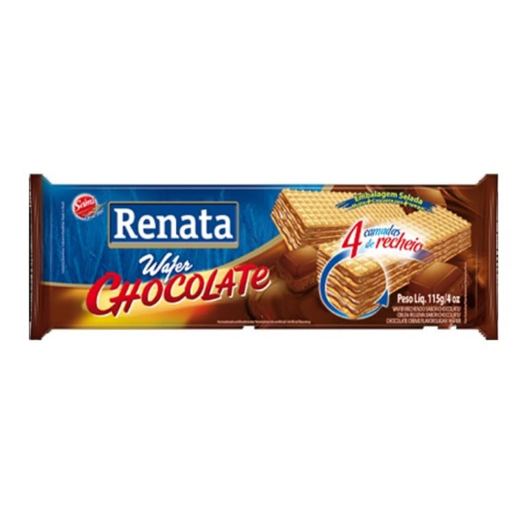 Wafer Sabor Chocolate (115g) RENATA