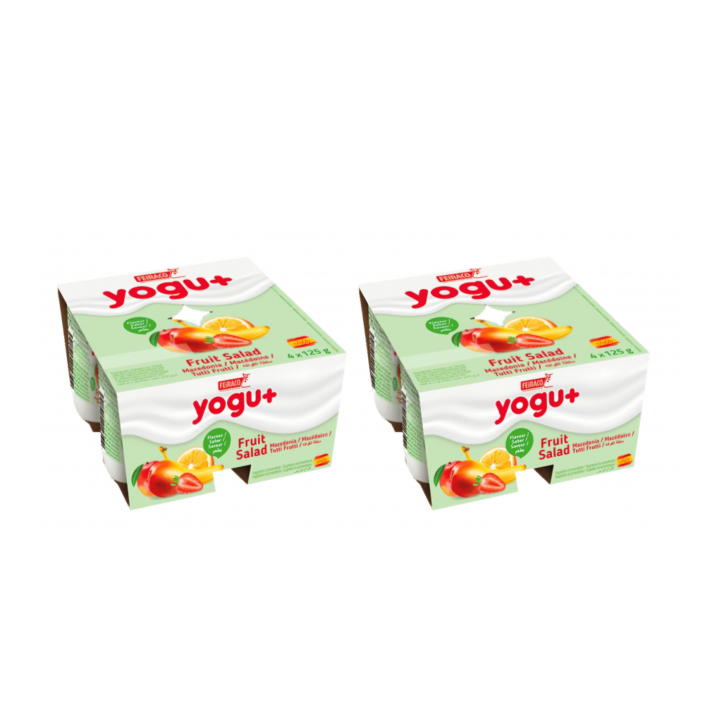 Yogur pasteurizado sabor a macedonia (8 x 125 g)