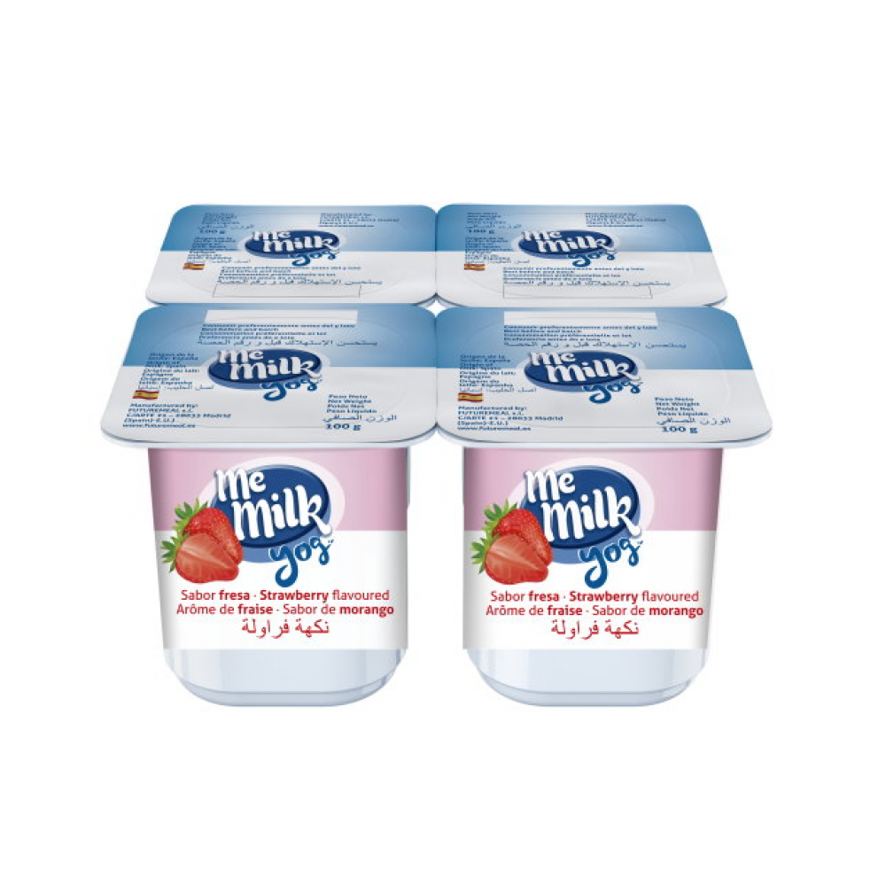Yogur sabor a fresa Me Milk (4 x 120 g / 4.23 oz)