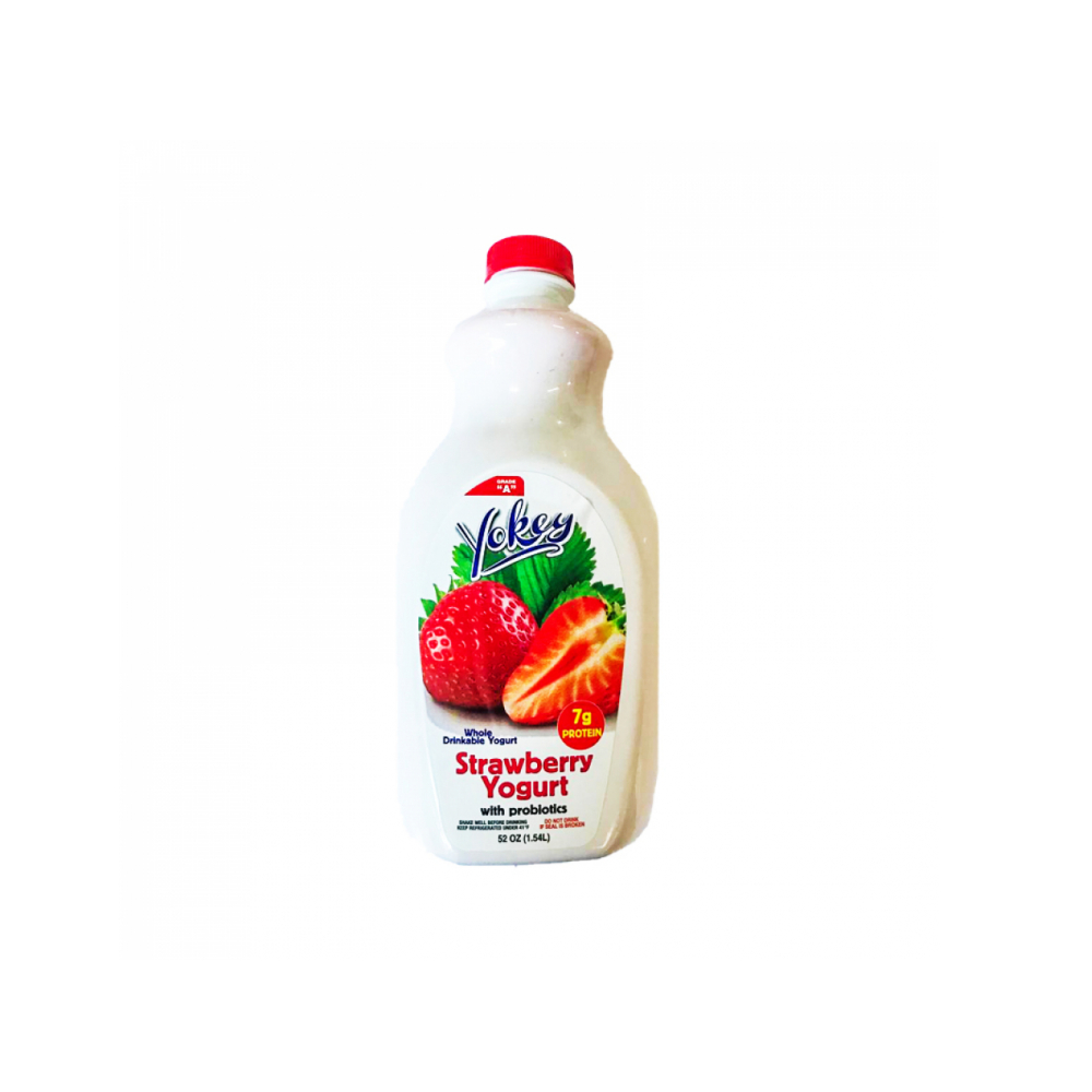Yogurt de fresa con probióticos Yokey (1.54 L)
