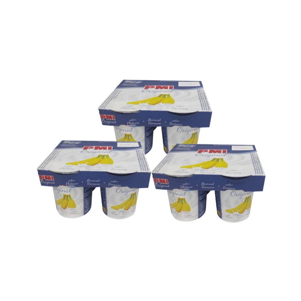 Yogurt de plátano PMI Original (12 x 120 g / 4.23 oz)