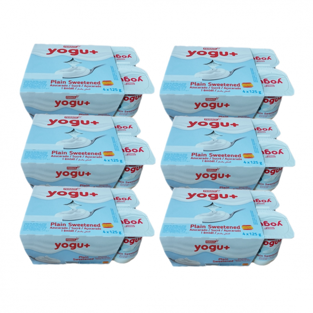 Yogurt natural azucarado (24 x 125 g / 4.4 oz)