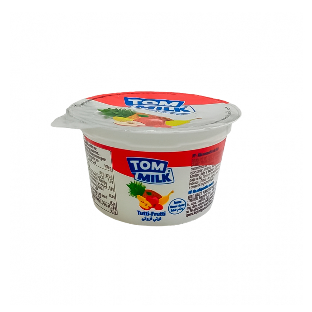 Yogurt pasteurizado sabor tutti-frutti Tom Milk (100 g / 3.53 oz)
